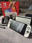 Nintendo Switch OLED Alb Full Box + husa protecție impecabil