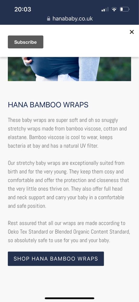 Слинг Hana baby wrap