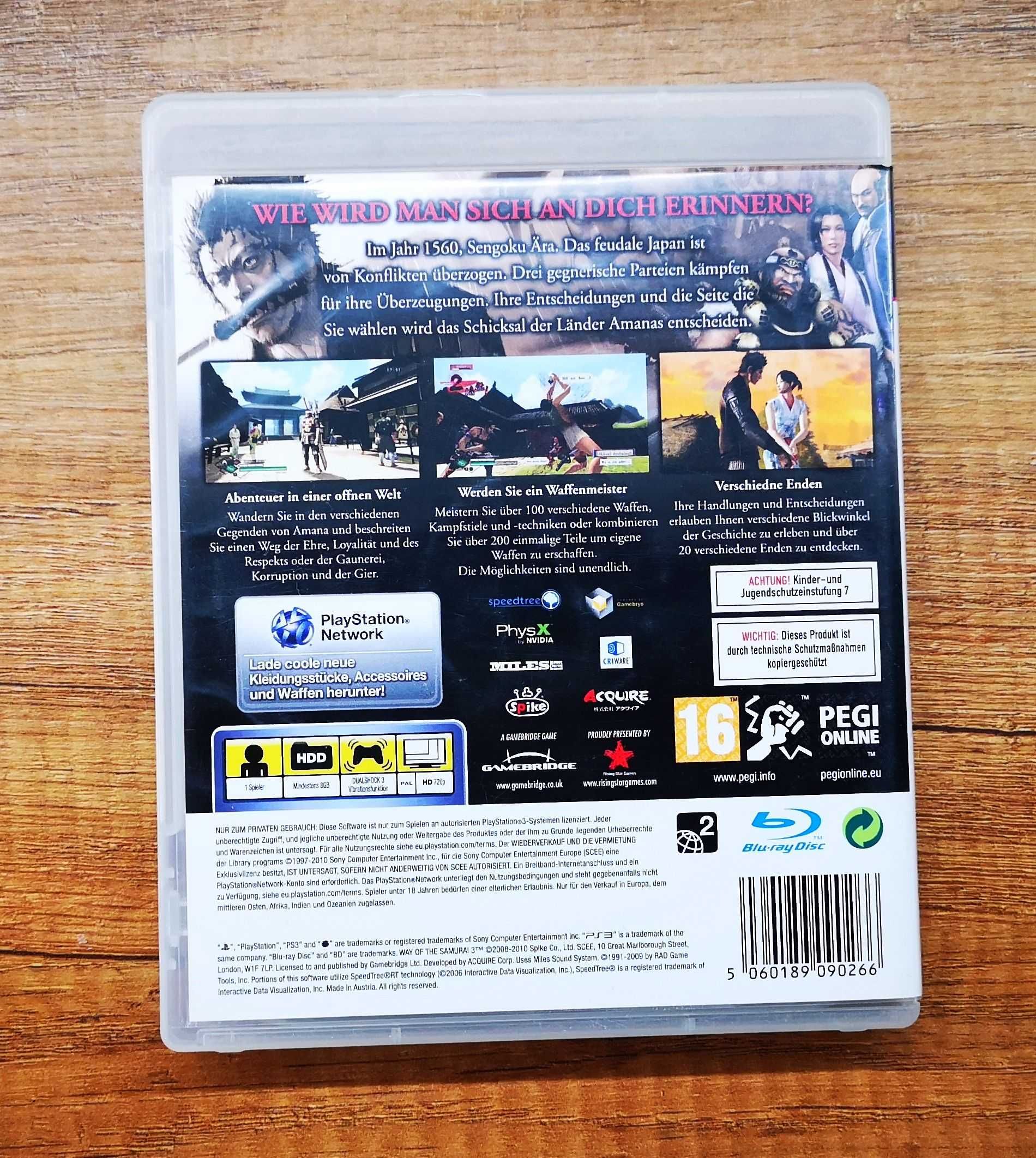 PS3 Way of the Samurai 3
