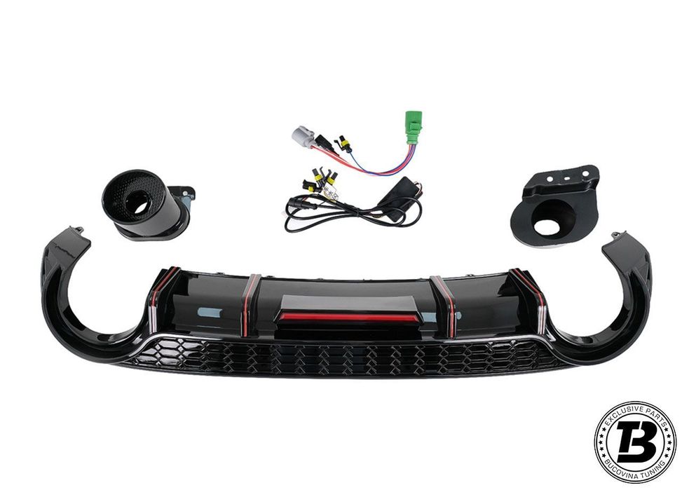 Difuzor Bara Spate compatibil cu Audi A3 8Y Hatchback S3 Design