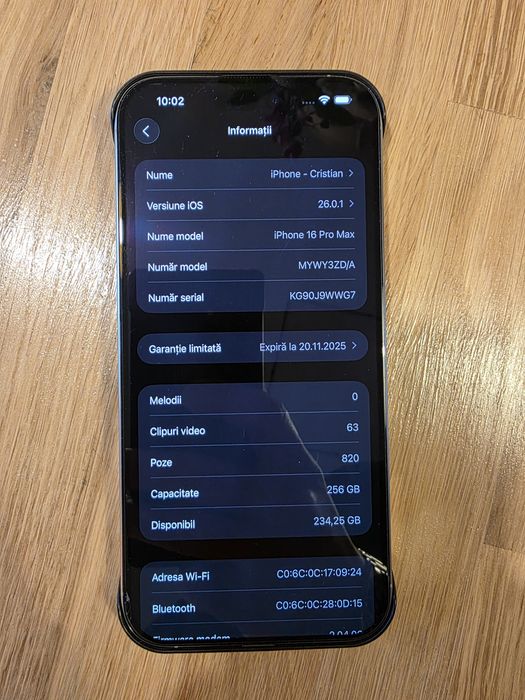 Iphone 16 Pro Max 256gb