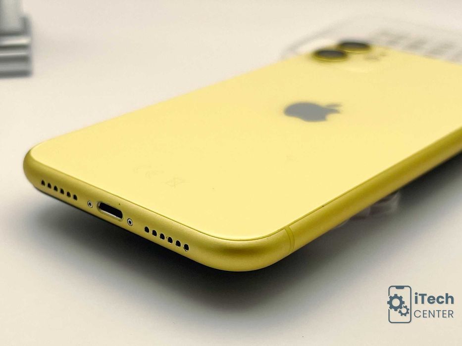 iPhone 11, 64GB, Yellow, 100% батерия, КАТО НОВ, ГАРАНЦИЯ!