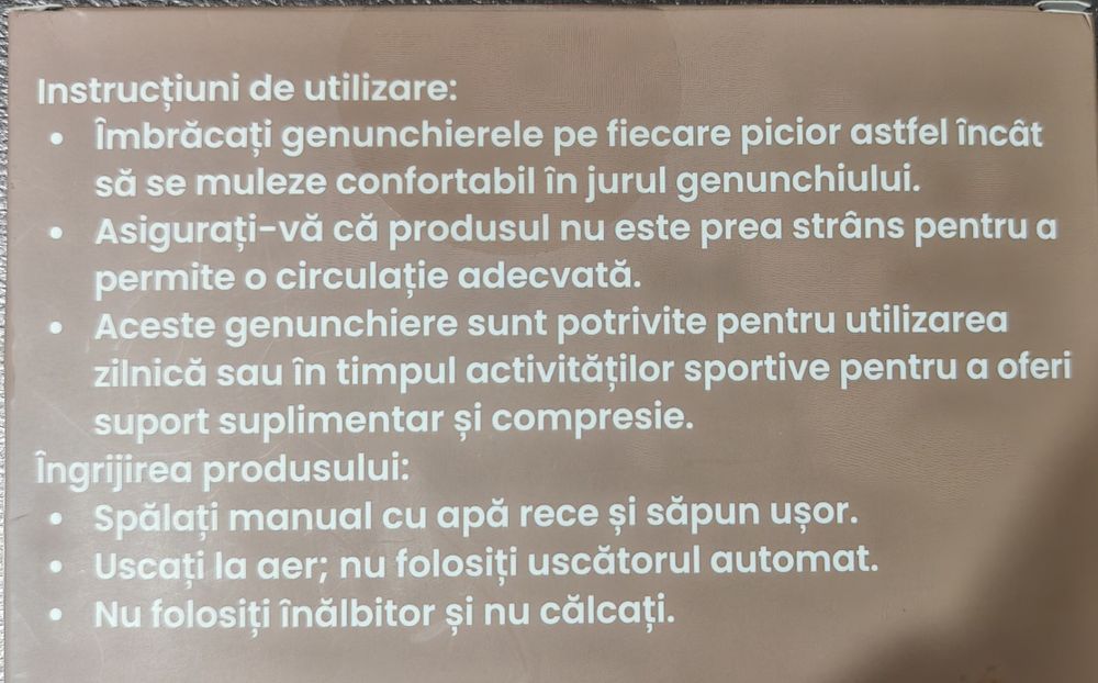 Genunchiera cu fir de cupru XL