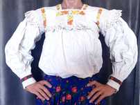 De colectie, camasa traditionala Maramures, veche 70 ani, fete XS,S