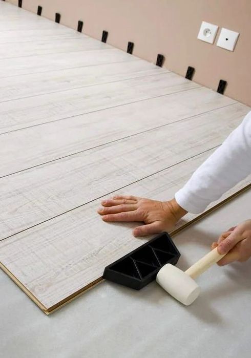 Укладка ламината линолеума