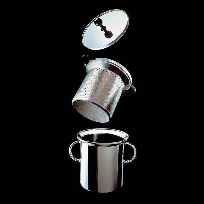 Alessi - дизайнерски  комплект (тенджера) за приготвяне на паста