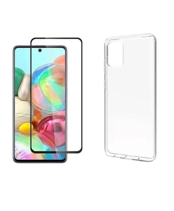 Samsung A21S/A22/A23/A24/A25/A26 Husa Silicon Premium +Folie Sticla 9D