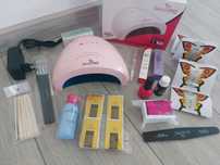 Kit Unghii Complet Lampa Oja Solutie Pregatire Buffer Pensule Cuticule