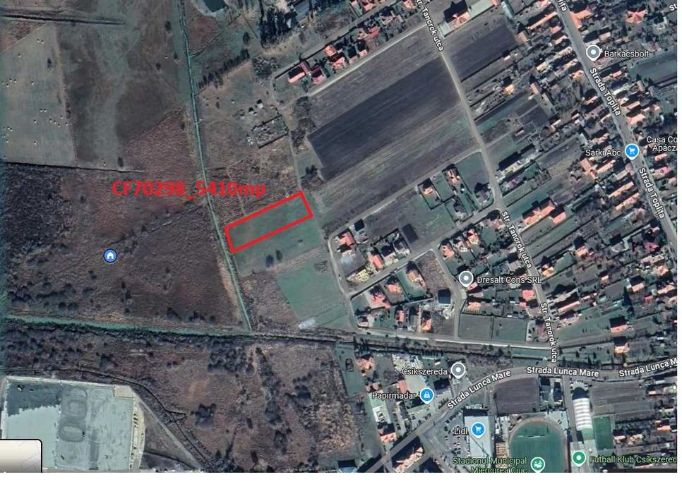 Teren intravilan in zona exceptionala al municipiului Miercurea Ciuc
