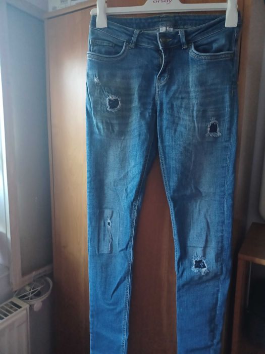 Blugi Orsay,pantaloni eleganti,pantaloni imitatie piele.