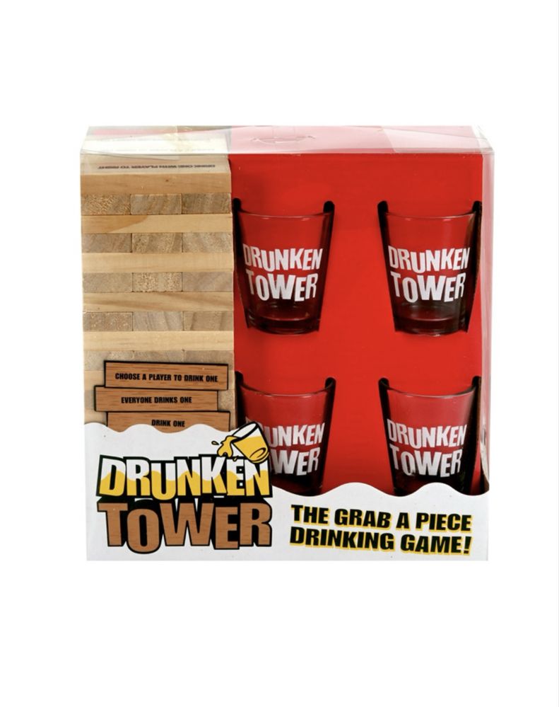 Настолна игра "Дженга" с шотове "Drunken Tower"