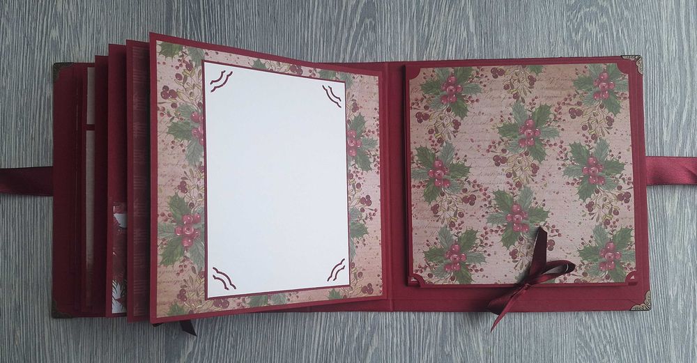 Коледен скрапбук албум "Коледна звезда", ръчна изработка /54.13