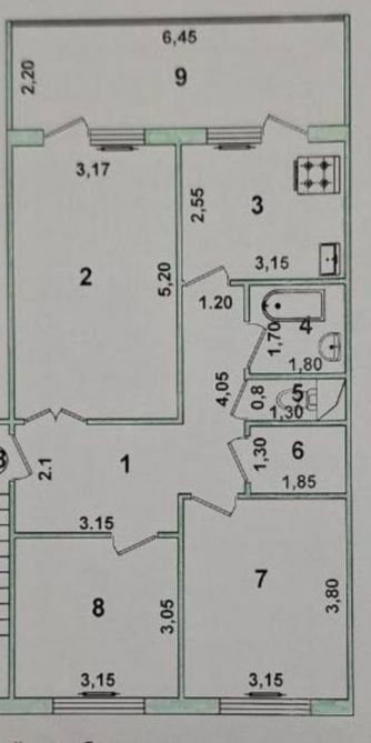 Квартира продаётся Чиланзар 5 квартал 3/4/4 улучшенная планировка 78м2