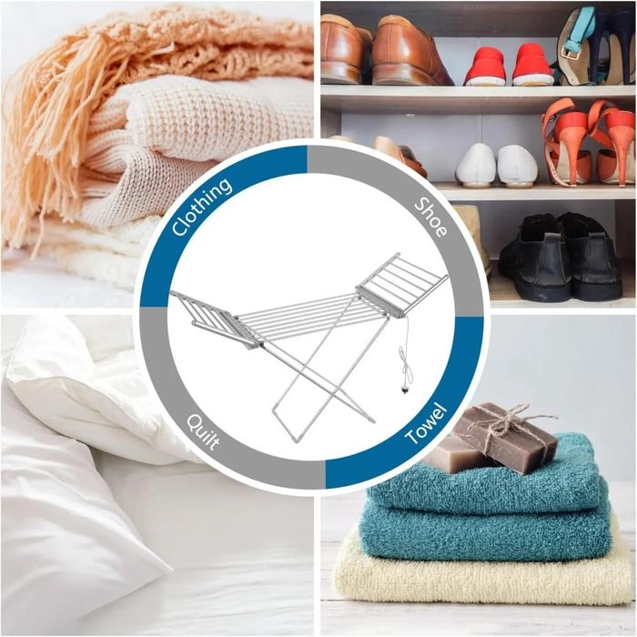 Сушилка для белья с подогревом EUROHOUSE 18 рельсов