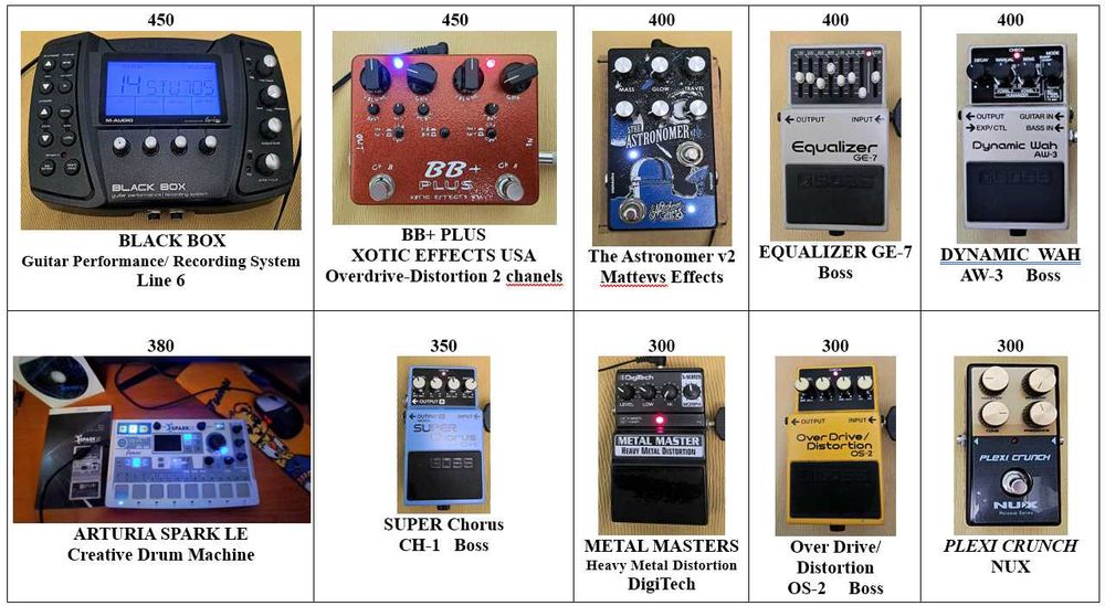 Vand pedale efecte chitara/bas/voce