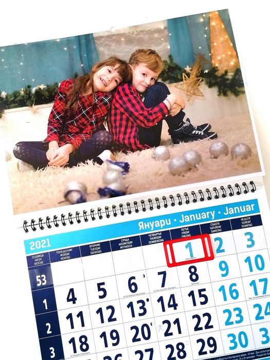 Календар със снимка