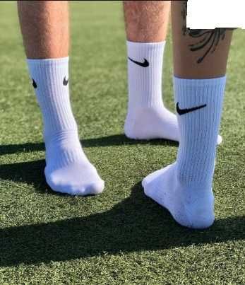 Высокие белые мужские носки длинные Nike