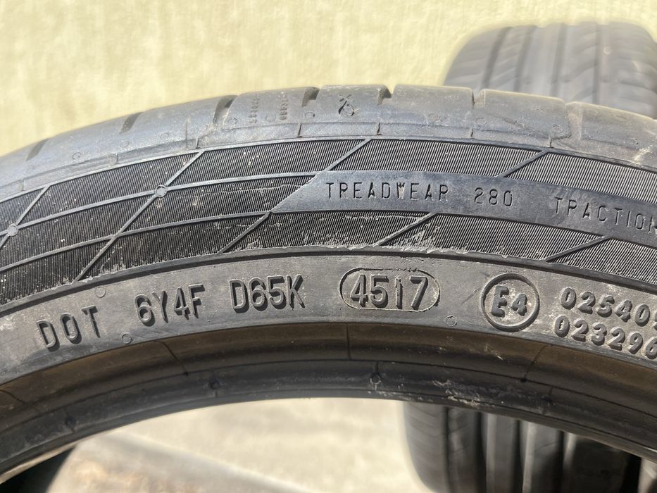4 бр. летни гуми 225/45/18 Continental DOT 4517 5-6 mm