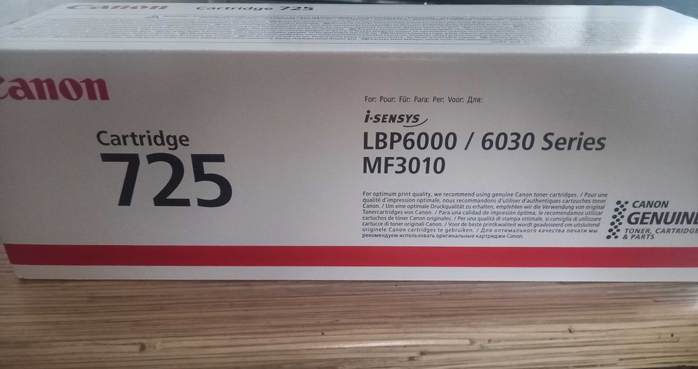 Оригинальный Новый Картридж Canon 725