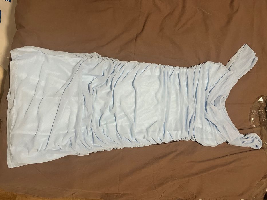 Дамска синя рокля