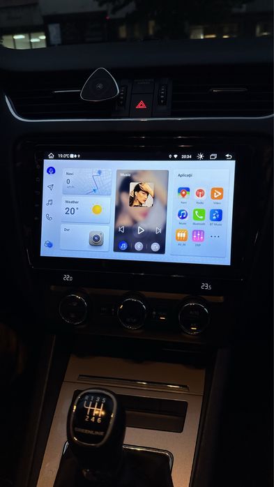 Navigatie android Skoda Octavia 3 CarPlay AndroidAuto DSP SIM GPS USB
