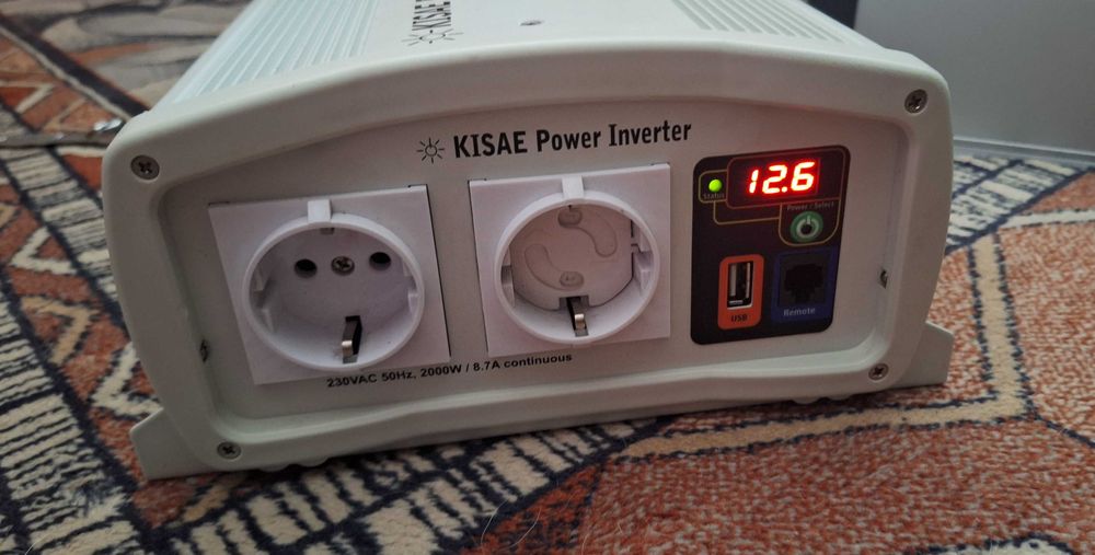Продавам висок клас инвертор КISАЕ SW1220i - 2000W чиста синусоида.