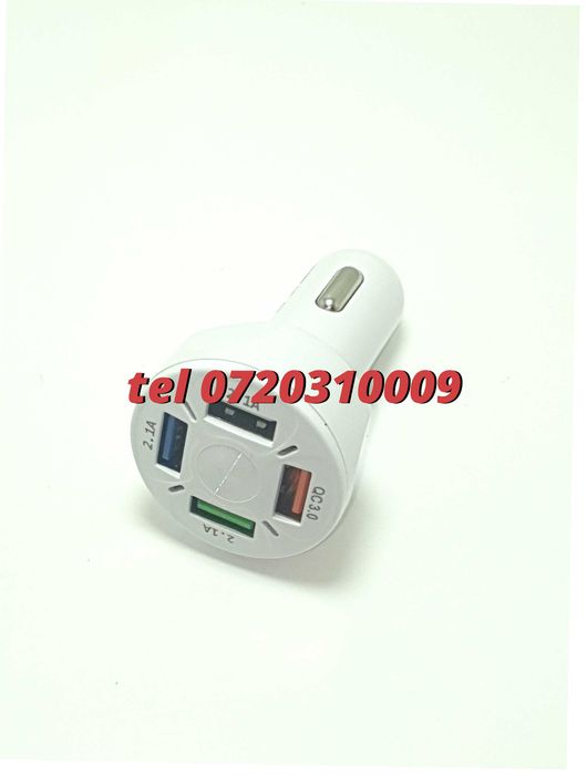 Superfastcharge Incarcator Auto Cu Patru Porturi Usb Partycharge