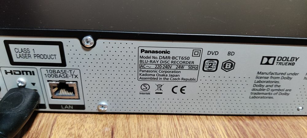 Panasonic dmr bct650 recorder