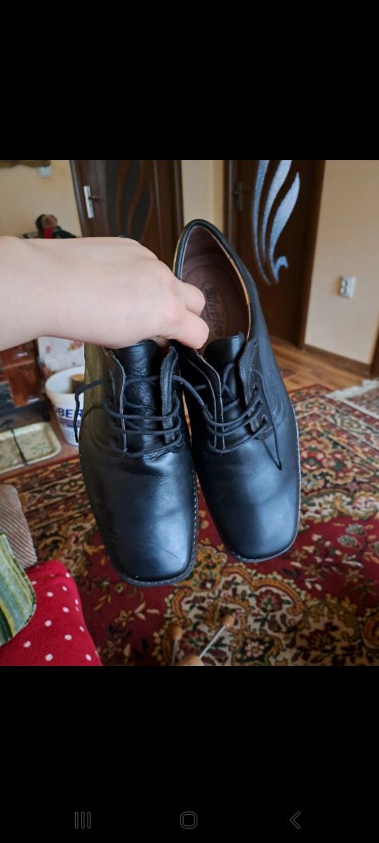 Pantofi bărbați din piele naturală, NOU, Made in România ( 43)