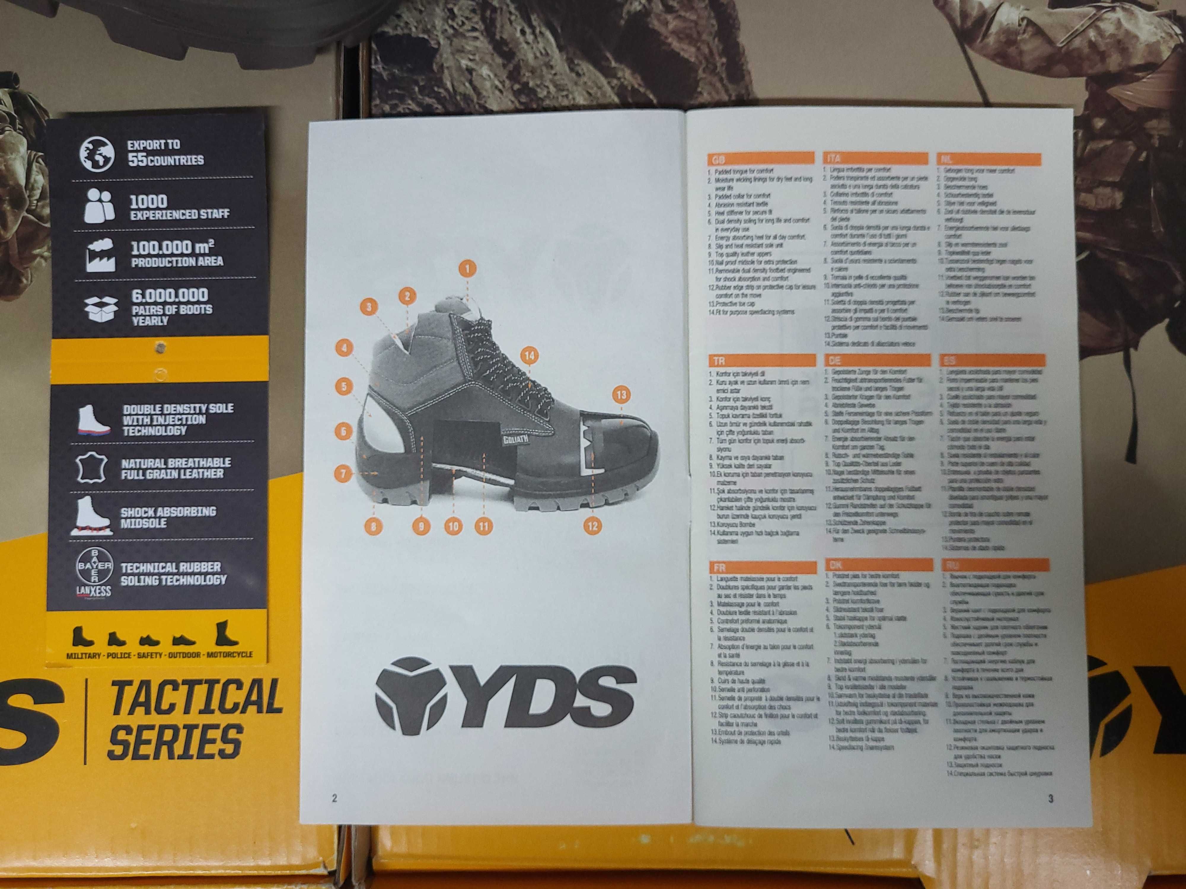Bocanci militari piele YDS (Gore-Tex/Cordura)