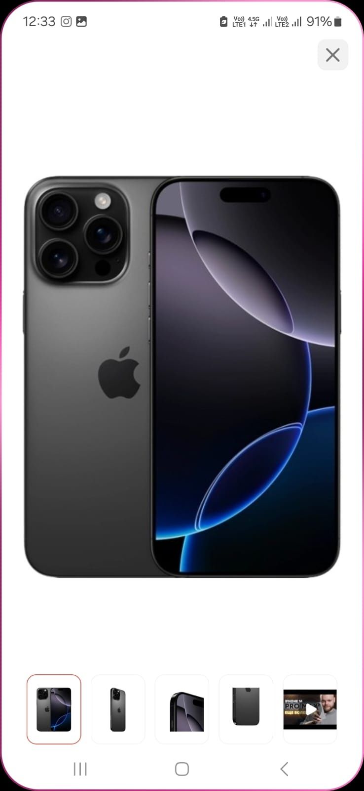IPhone 16 pro maks 650000
