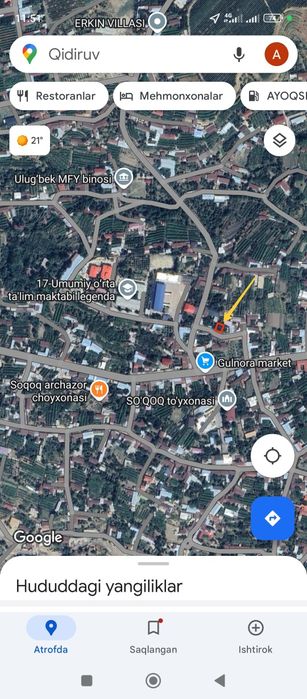 Yer uchastkasi sotiladi