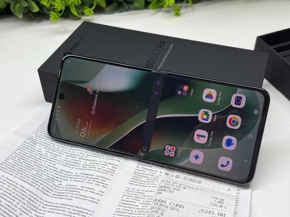 ! Като НоВо ! Motorola Razr 60 Ultra 512GB Гаранция