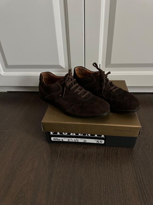 Pantofi din piele naturala intoarsa , Massimo Dutti , numarul 41