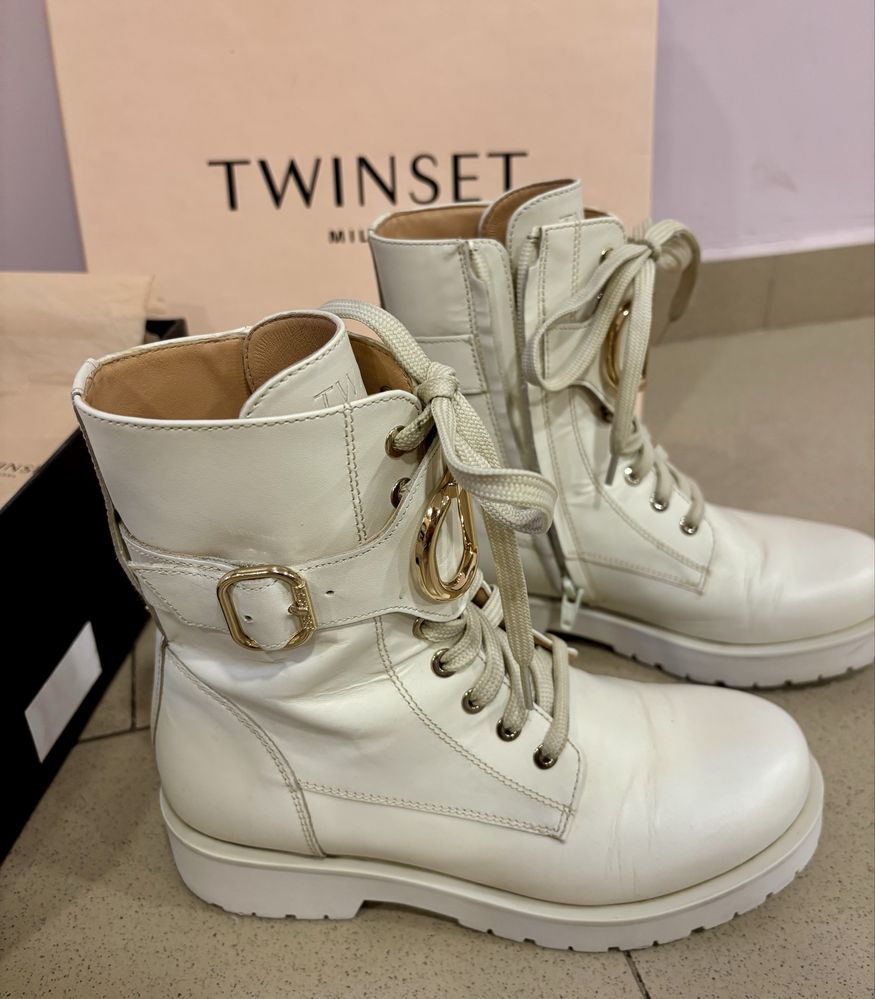 Есенно зимни боти TWINSET естествена кожа
