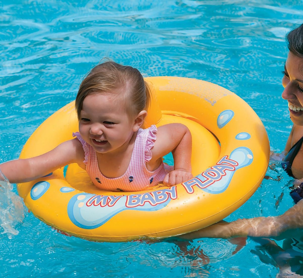 Надуваем бебешки пояс със седалка Intex My Baby Float