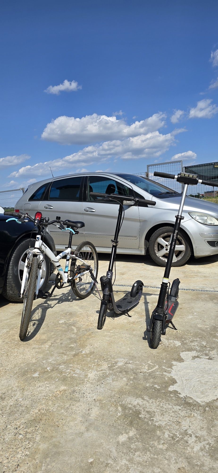 Trotinetă electrică-Trotinetă manuală-Bicicletă BTwin 100 originală