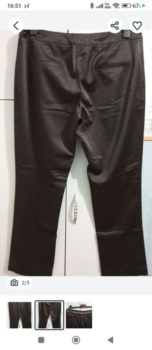 Pantaloni din satin, mari,  mărimea 42