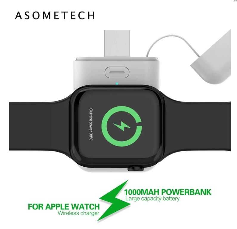 Incarcator wireless pentru Apple Watch portabil Apple Watch 1000 mAh