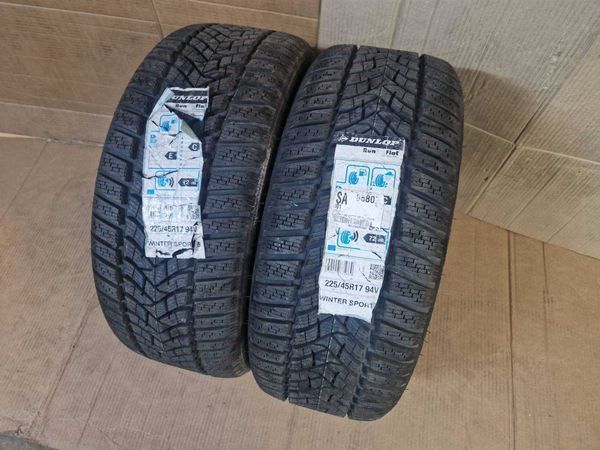 2 броя Dunlop R17 225/45/ 
нови зимни гуми 
DOT2619