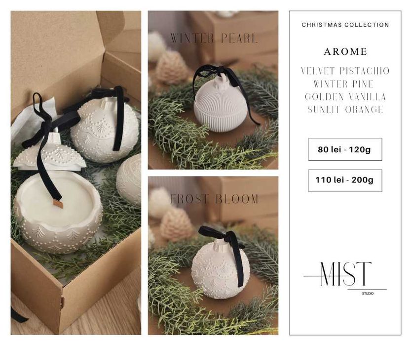 Lumanari parfumate din ceara de soia 100% naturala