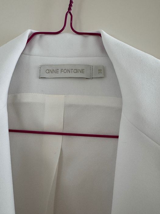 Anne Fontaine сако с къс ръкав раМер 38 бяло