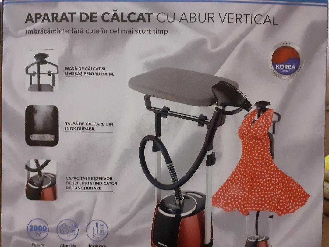 Aparat de calcat vertical cu aburi Daewoo, nou in garantie