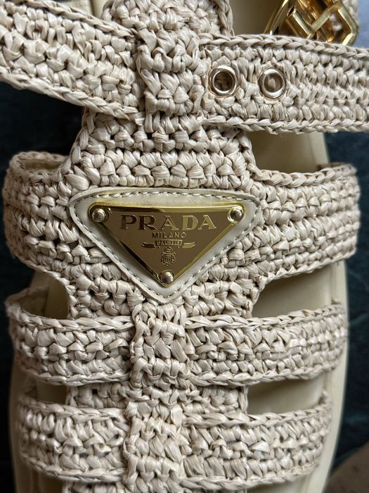 Плетени сандали Pr*da