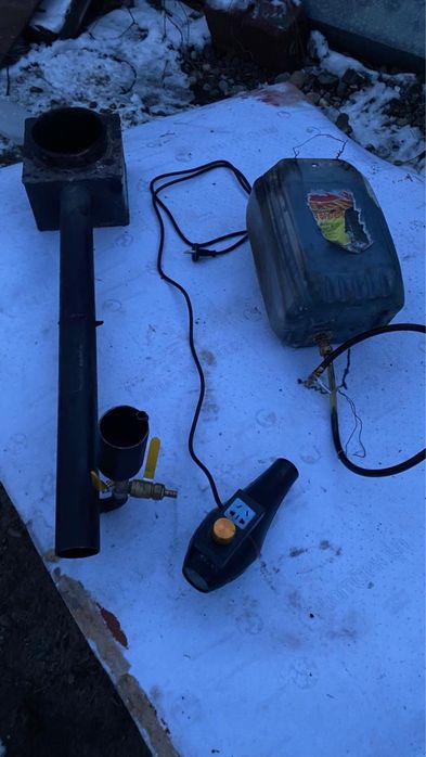 Горелка на отработке и газу