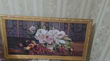 Картина гобеновая вышивка в красивой раме