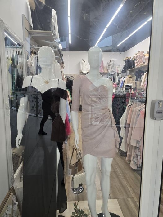 Официална рокля, бляскава С размер