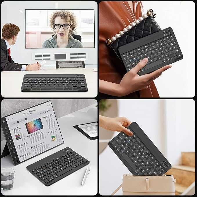 Безжична Bluetooth клавиатура за iPad, iPad Air/Pro, Samsung, Xiaomi