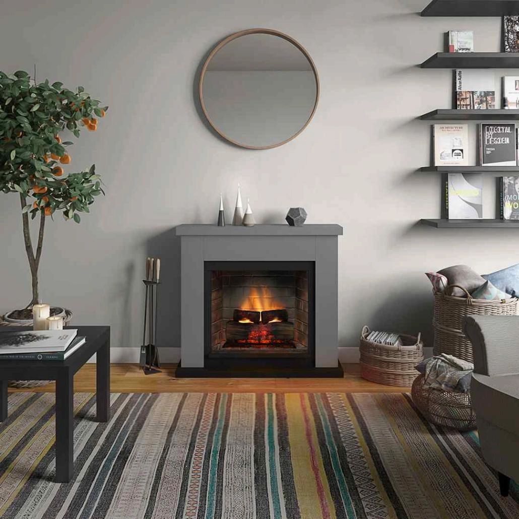 Frode Solid Grey semineu electric PowerFlame 2