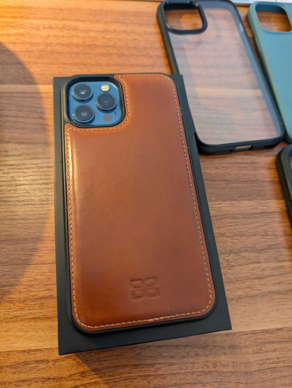 Кожен калъф за Iphone 12 Pro Max (brown/кафяв)